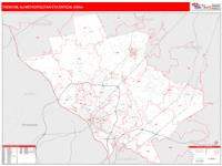 Trenton Metro Area Wall Map