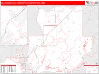 Vallejo-Fairfield Metro Area Wall Map