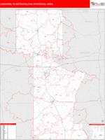 Longview Metro Area Wall Map