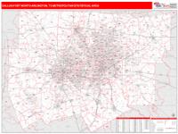 Dallas-Fort Worth-Arlington Metro Area Wall Map