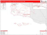 Santa Maria-Santa Barbara Metro Area Wall Map