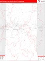 Burlington Metro Area Wall Map