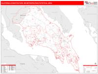 California-Lexington Park Metro Area Wall Map