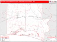 Crestview-Fort Walton Beach-Destin Metro Area Wall Map