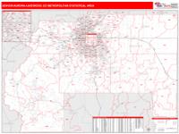 Denver-Aurora-Lakewood Metro Area Wall Map