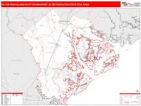 Hilton Head Island-Bluffton-Beaufort Metro Area Wall Map