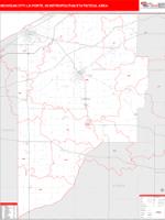 Michigan City-La Porte Metro Area Wall Map