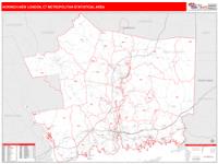 Norwich-New London Metro Area Wall Map