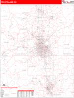 Front Range Metro Area Wall Map