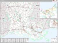 Louisiana  Wall Map Zip Code