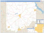 Upshur County, TX <br /> Wall Map <br /> Zip Code <br /> Basic Style 2025 Map