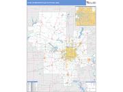 Tulsa <br /> Wall Map <br /> Basic Style 2025 Map