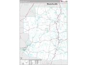 Windham County, CT <br /> Wall Map <br /> Premium Style 2025 Map