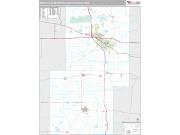 Iowa City Metro Area <br /> Wall Map <br /> Premium Style 2025 Map