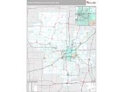 Tulsa Metro Area <br /> Wall Map <br /> Premium Style 2025 Map