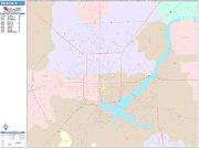 Decatur <br /> Wall Map <br /> Color Cast Style 2024 Map