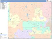 Hoffman Estates <br /> Wall Map <br /> Color Cast Style 2025 Map