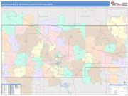 Cedar Rapids <br /> Wall Map <br /> Color Cast Style 2024 Map