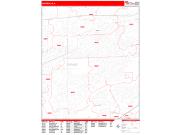 Naperville <br /> Wall Map <br /> Zip Code <br /> Red Line Style 2025 Map