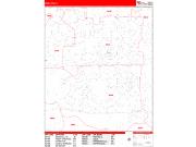 Wheaton <br /> Wall Map <br /> Zip Code <br /> Red Line Style 2025 Map