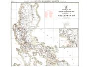 Military Cables and Telegraph Lines in the Philippines 1902<br /> Wall Map Map