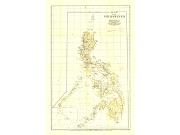 Philippines 1905 <br /> Wall Map Map