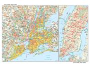 New York, NY <br /> Wall Map Map