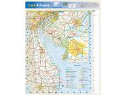 Delaware <br /> Wall Map Map