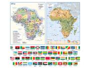 Africa Flags <br /> Wall Map Map