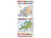 Europe Flags <br /> Wall Map Map