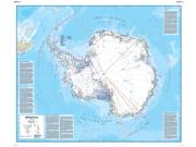 Antarctica <br /> Political  <br /> Wall Map Map