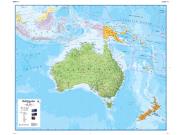 Australasia <br /> Political  <br /> Wall Map Map