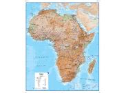 Africa <br /> Physical  <br /> Wall Map Map