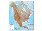 North America <br /> Physical  <br /> Wall Map Map