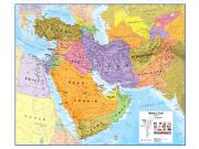 Middle East <br /> Political  <br /> Wall Map Map