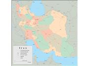 Iran <br /> Wall Map Map