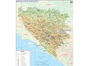 Bosnia-Herzegovina <br /> Wall Map Map