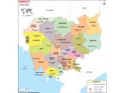 Cambodia <br /> Political <br /> Wall Map Map