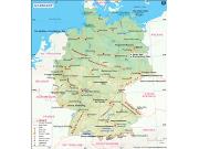 Germany <br /> Wall Map Map