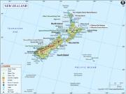 New Zealand <br /> Wall Map Map