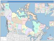 Canada Census Division <br /> Wall Map Map