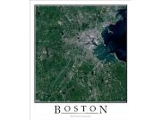 Boston <br /> Wall Map Map