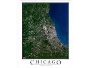 Chicago <br /> Wall Map Map