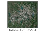 Dallas-Fort Worth <br /> Wall Map Map