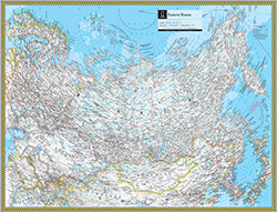 Eastern Russia Wall Map