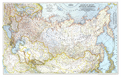 Russia 1944 Wall Map