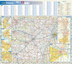 Arkansas Wall Map