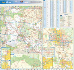 Arizona Wall Map