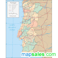 Find and enjoy our Portugal wall map