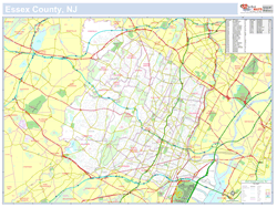 Essex, NJ County Wall Map